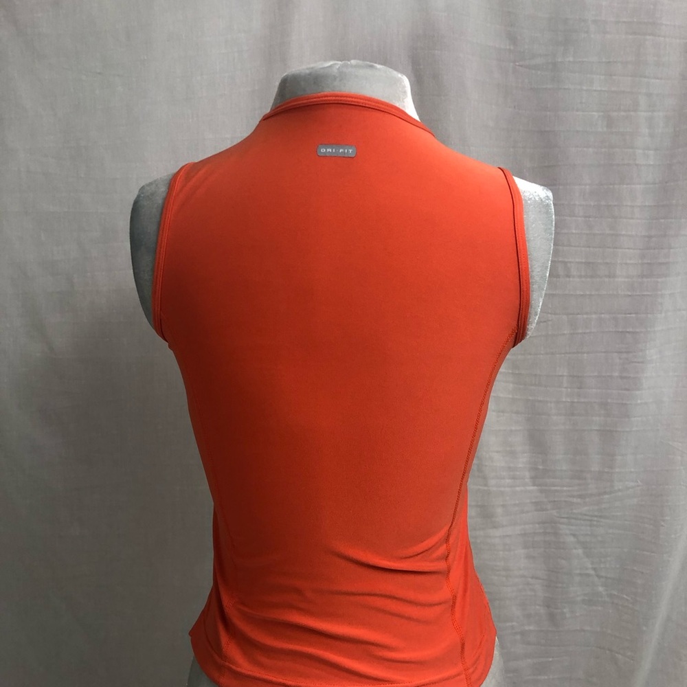 Vintage Nike Y2K Orange Tank Dri Fit - Picture 3 of 9